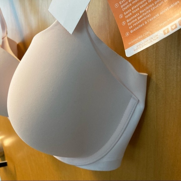 WARNER’S Sz 36D No Side Effects Underwire Bra in  Light Pink - Picture 5 of 6